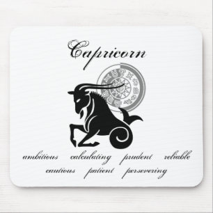 Customisable Capricorn traits Greek-style Zodiac Mouse Pad