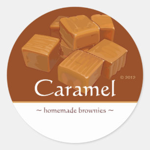 Customisable Caramel Candy Stickers