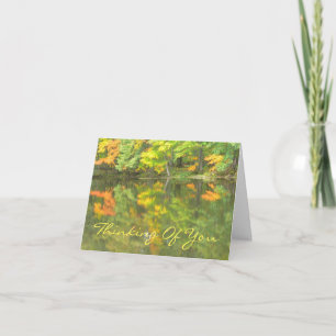 customisable card/"Thinking Of You"/LAKE REFLECTIO Card
