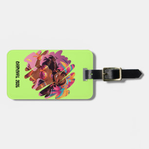 Customisable Caribbean Carnival-Themed Luggage Tag
