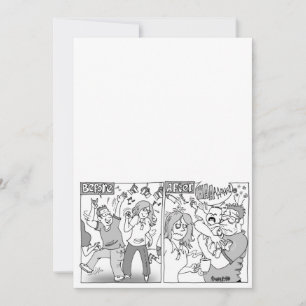 Customisable Cartoon Wedding Invitation