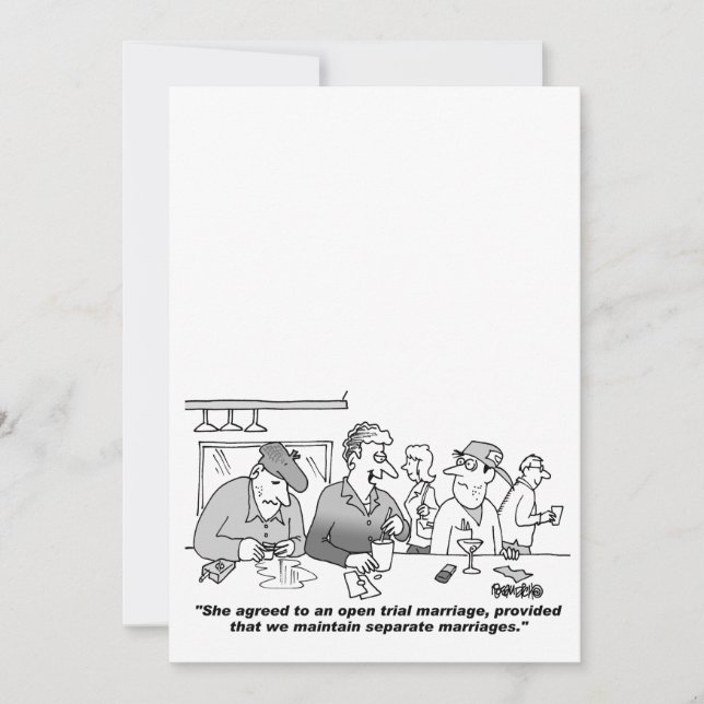 Customisable Cartoon Wedding Invitation (Front)