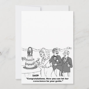 Customisable Cartoon Wedding Invitation