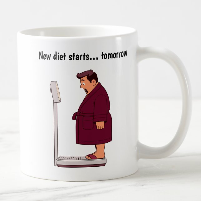 Customisable Cartoon Weight Scale  Coffee Mug (Creator Uploaded)