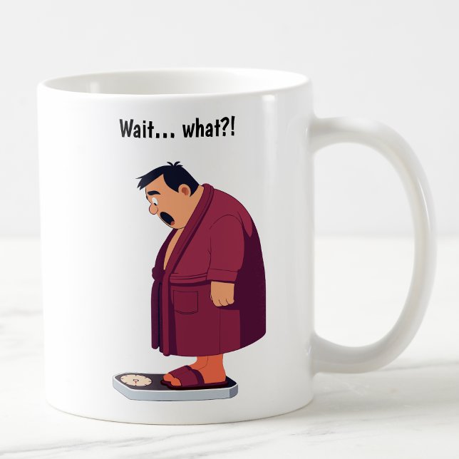 Customisable Cartoon Weight Scale  Coffee Mug (Creator Uploaded)