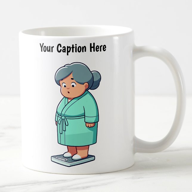 Customisable Cartoon Weight Scale  Coffee Mug (Creator Uploaded)