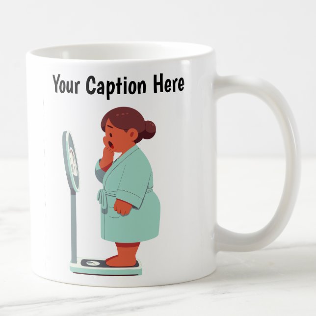Customisable Cartoon Weight Scale  Coffee Mug (Creator Uploaded)