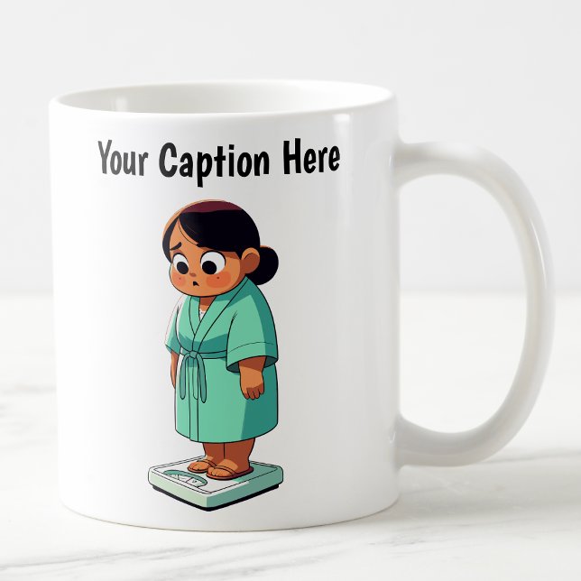 Customisable Cartoon Weight Scale  Coffee Mug (Creator Uploaded)