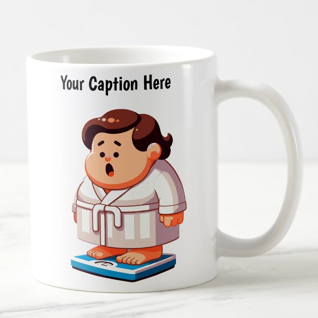Customisable Cartoon Weight Scale  Coffee Mug (Creator Uploaded)