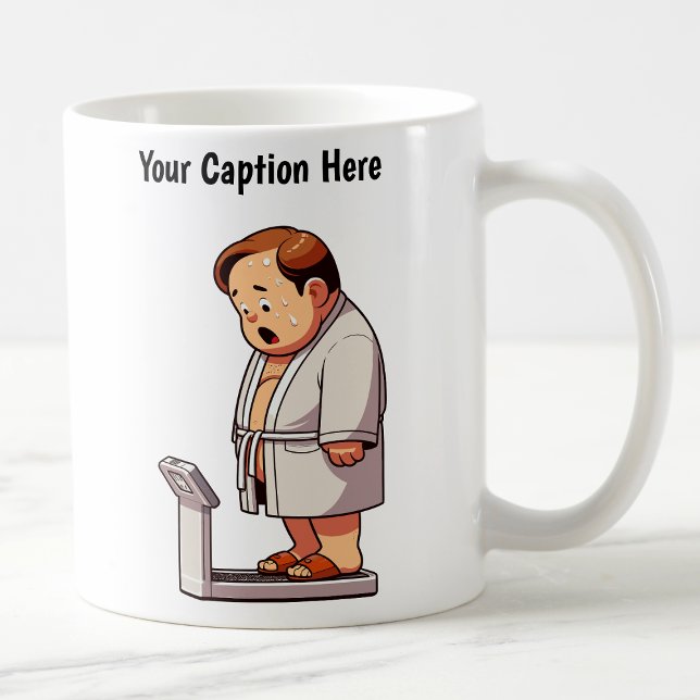 Customisable Cartoon Weight Scale  Coffee Mug (Creator Uploaded)