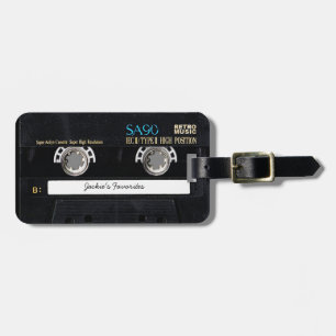 Customisable Cassette Tape Luggage Tag