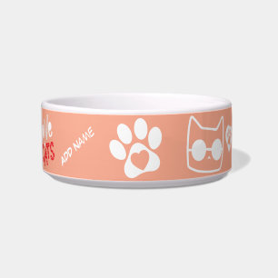 Customisable Cat Bowl - Personalised Cat Gift