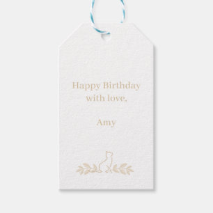 Customisable Cat Gift Tag   All Occasion