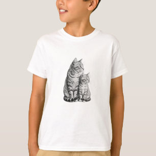 Customisable Cat Kitten Sketch Boys T-Shirt