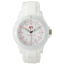 Customisable Cat Lady Watch in Red