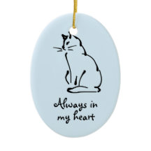 Customisable Cat Memorial Ornament