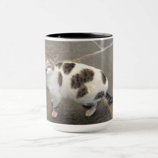 Customisable Cat mug - choose style & colour (Center)