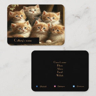 Customisable Cattery Business Card
