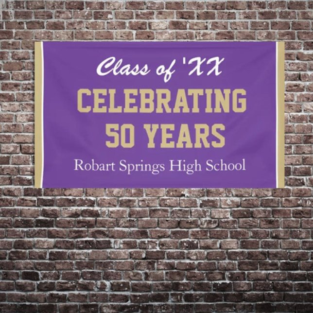 Customisable! Celebrate any year reunion banner (Creator Uploaded)