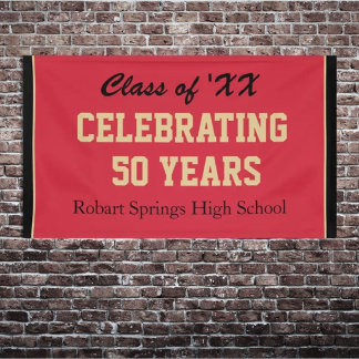 Customisable! Celebrate any year reunion banner