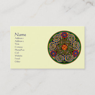 Customisable Celtic Art Business Cards