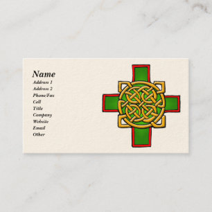 Customisable Celtic Art Business Cards