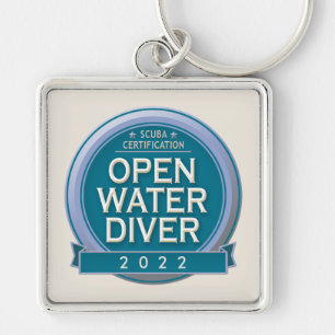 Customisable Certified Open Water Diver Key Ring