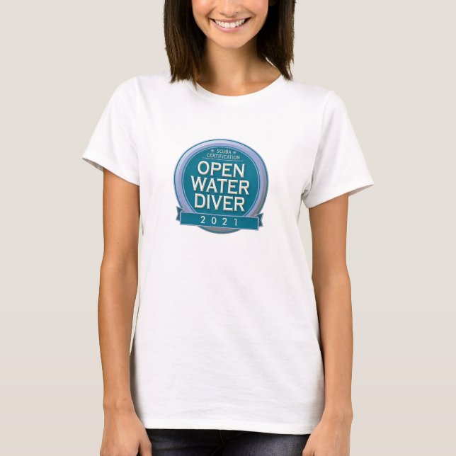 Customisable Certified Open Water Diver T-Shirt (Front)