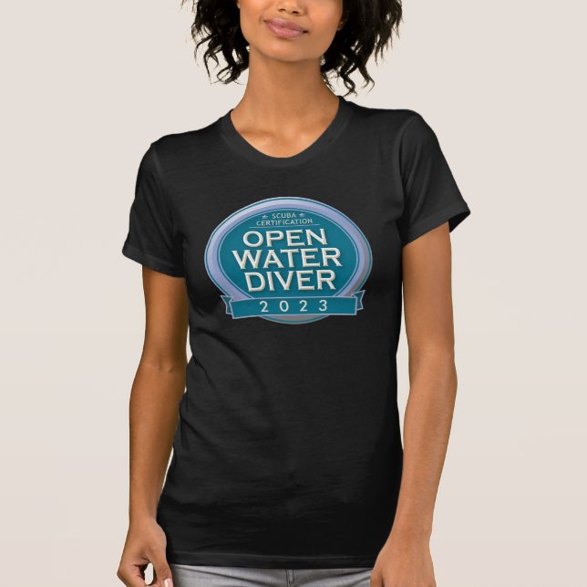 Customisable Certified Open Water Diver T-Shirt (Front)