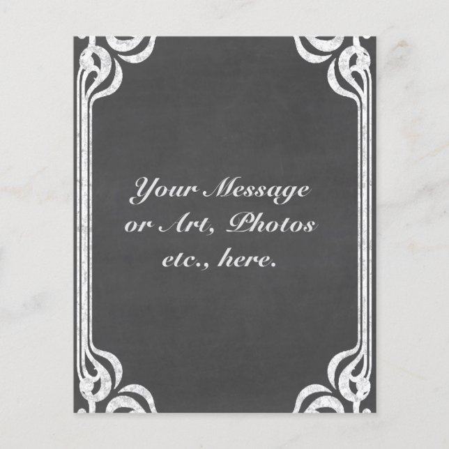 Customisable Chalkboard Background Flyer (Front)