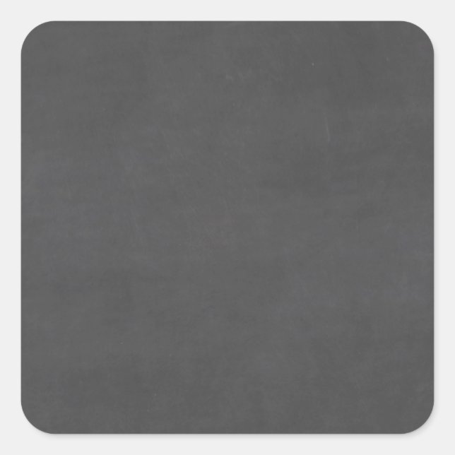 Customisable Chalkboard Background Square Sticker (Front)