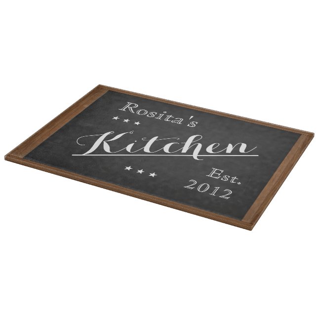 Customisable Chalkboard Cutting Board (Corner)