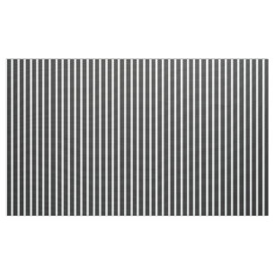 Customisable Charcoal Grey and White Stripe Fabric