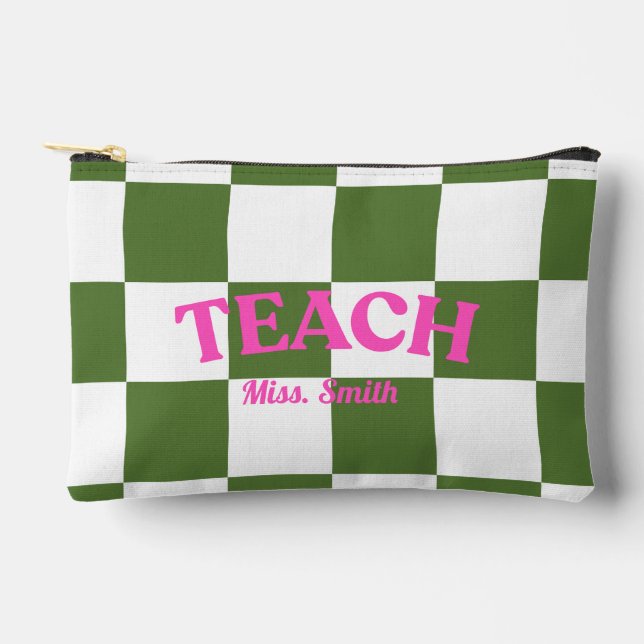 Customisable Chequered Teach Pouch (Front)