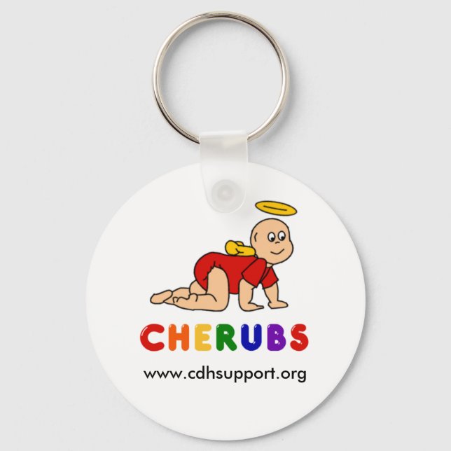 Customisable CHERUBS Logo Keychain (Front)