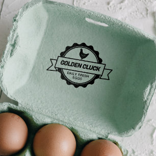 Customisable Chicken Farm Fresh Eggs Self-inking Stamp