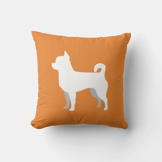 Customisable Chihuahua Silhouette Pillow (Front)
