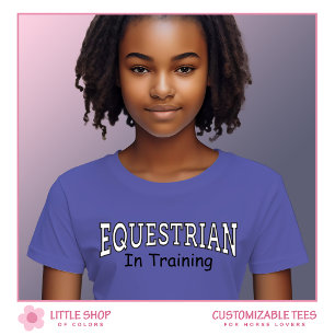 Customisable Children’s Equestrian in Training T-Shirt