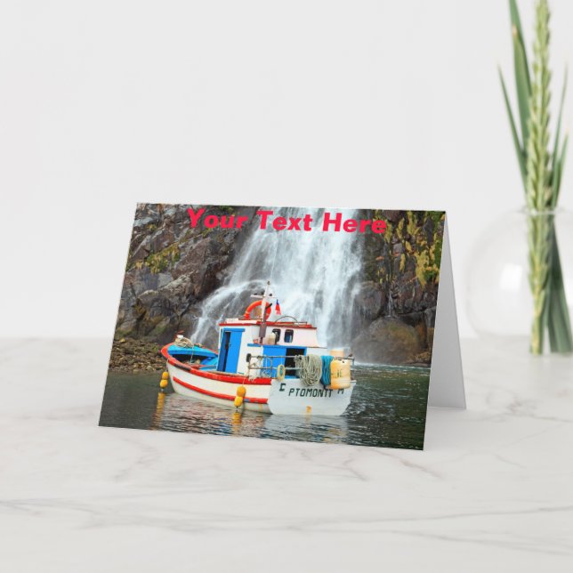 Customisable Chile waterfall Card (Front)