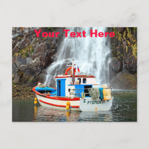 Customisable Chile waterfall Postcard