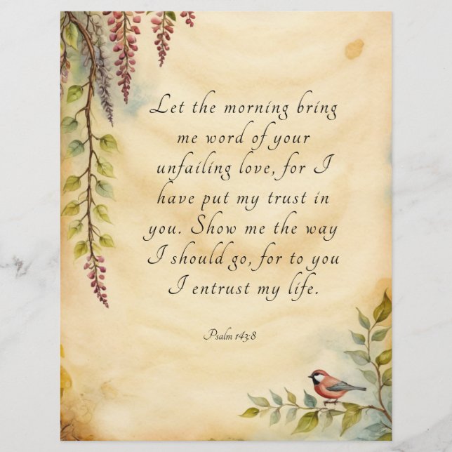 Customisable Christian Bible Verse Art (Front)