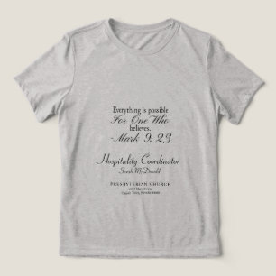 Customisable Christian Group T-Shirt Tri-Blend Shirt