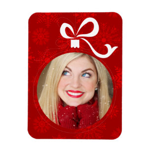 Customisable Christmas Ball Frame Magnet