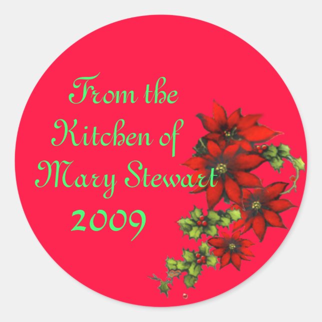 Customisable Christmas Canning Labels (Front)