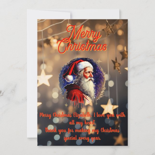 Customisable Christmas Card (Front)