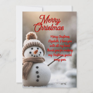 Customisable Christmas Card