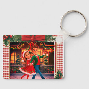 Customisable Christmas Cartoon Keychain