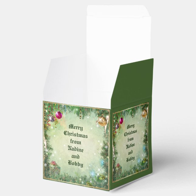 Customisable Christmas Favour Box (Opened)