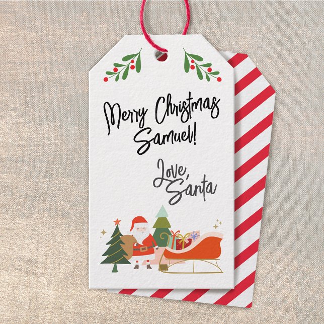 Customisable Christmas Gift Tag from Santa - (Creator Uploaded)