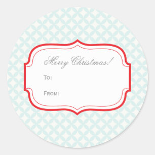 Customisable Christmas Gift Tag Sticker